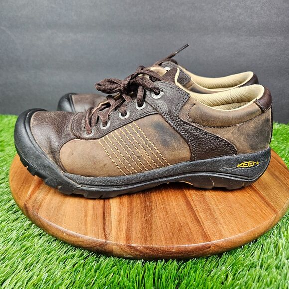Keen Finlay Oxford Sneakers Mens 8 Brown Leather Casual Hiking Soft Toe Shoes main image 4